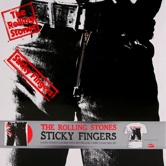 Bravado Other - Rolling Stones Sticky Fingers Vinyl + T-shirt set